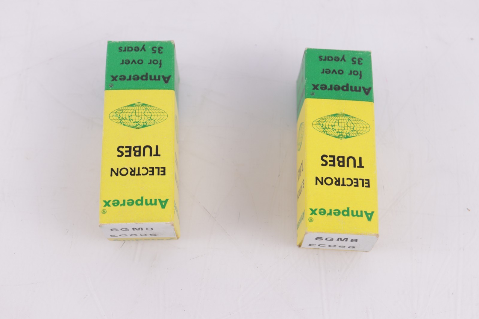 Pair Amperex 6GM8/ECC86 NOS Vacuum Tubes