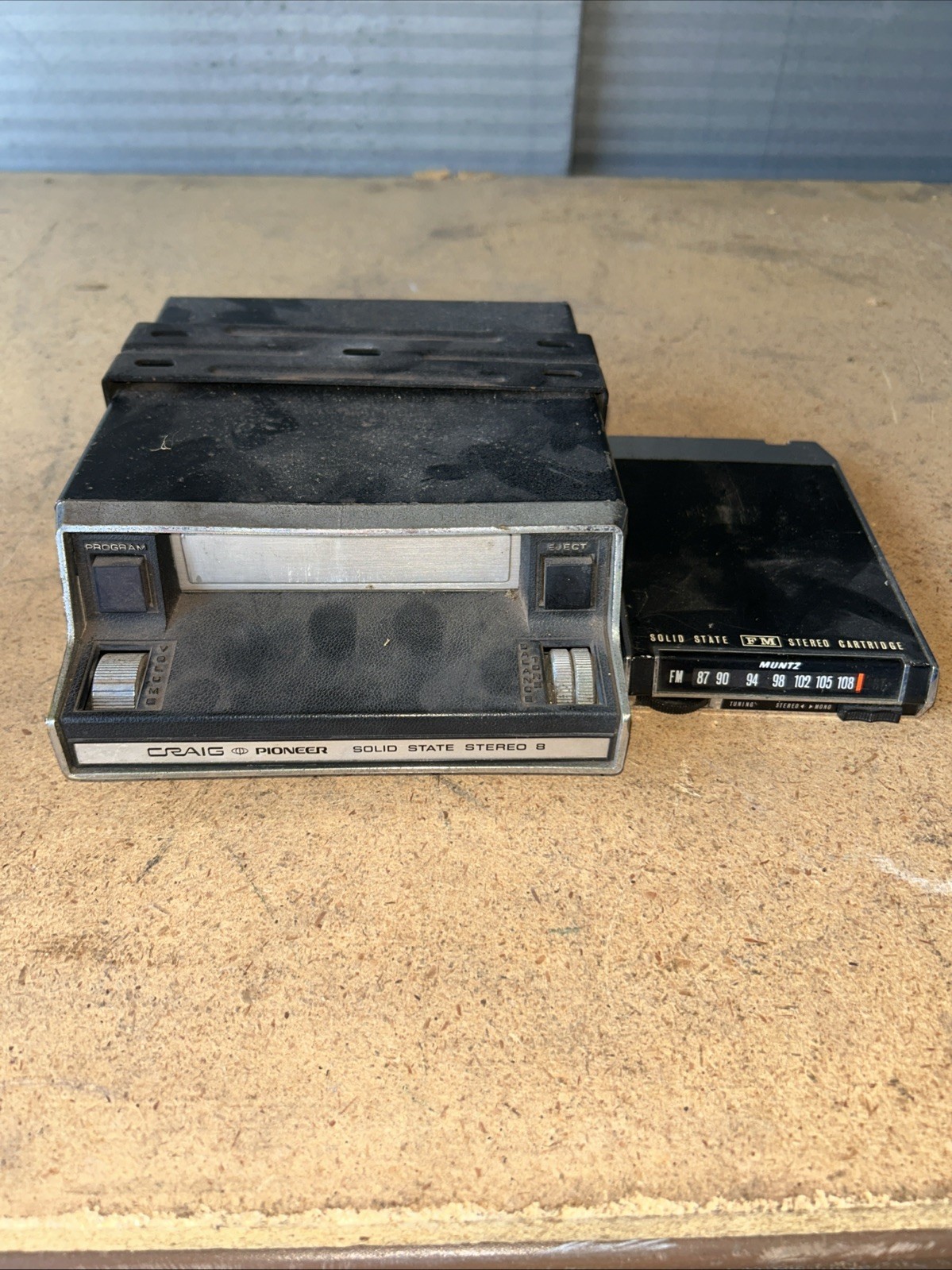 Vintage Craig Pioneer 8 SOLID STATE STEREO 8 TRACK PLAYER CAR RADIO Tested