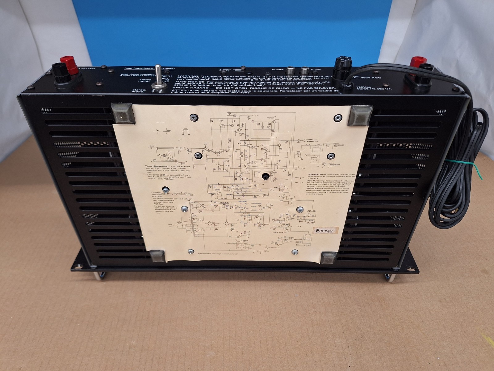 APT HOLMAN STEREO POWER AMPLIFIER APT-1