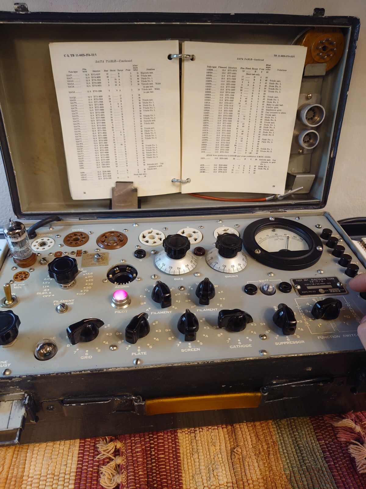 Matched Pair of Philips 12AT7WC TV-7 Tested VACUUM TUBE O-Getter Grey Plate
