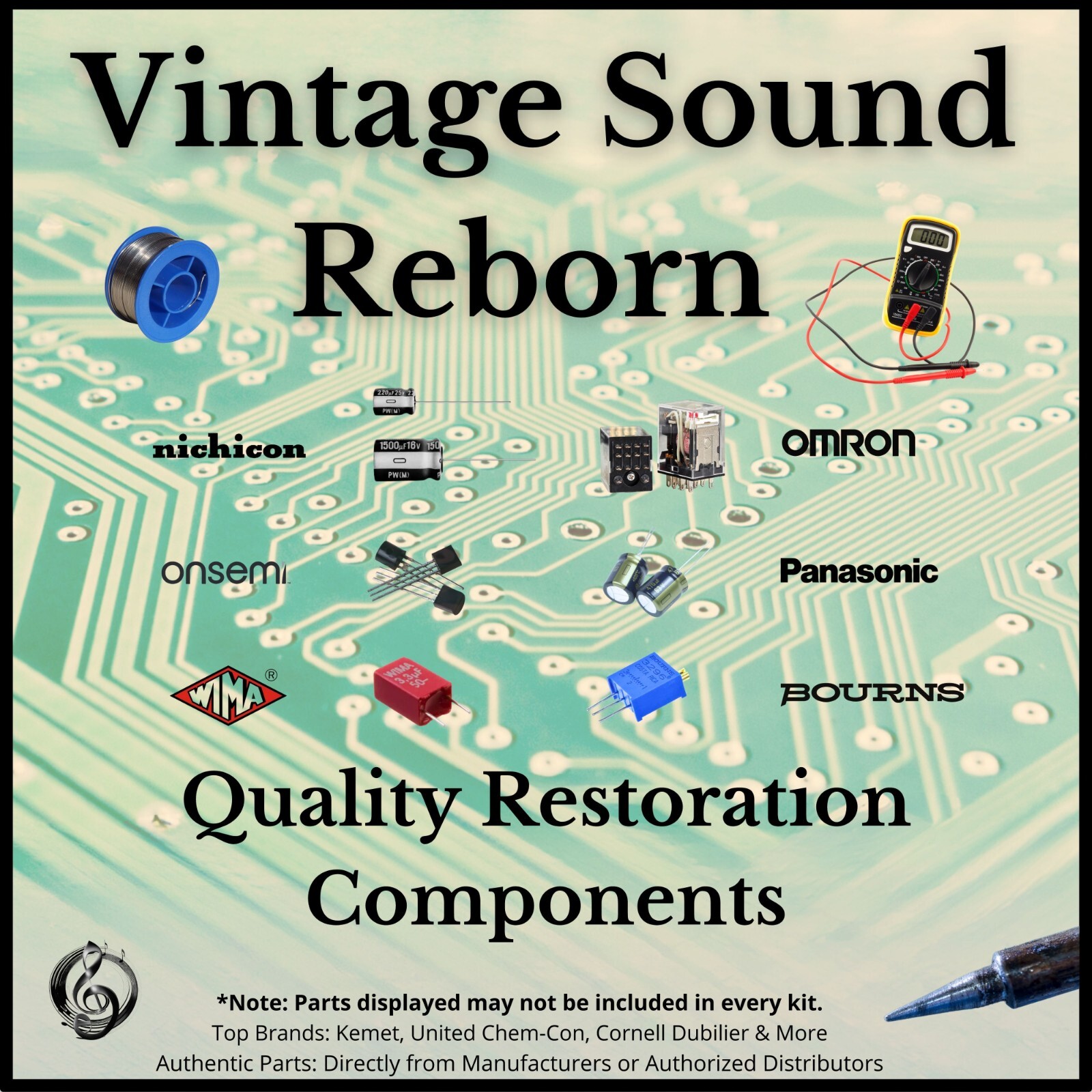 Pioneer SX-535 Receiver Ultimate Upgrade Kit Genuine Parts Restoration