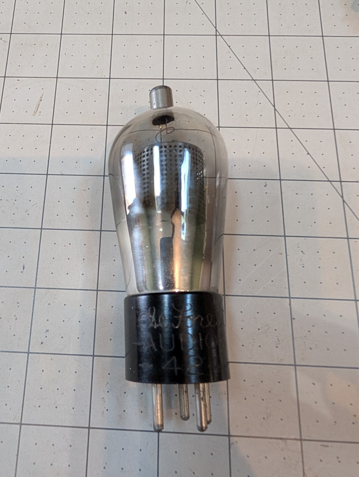 (1) DeForest 424 Audion A-C Radio Tube x29 Tested Good