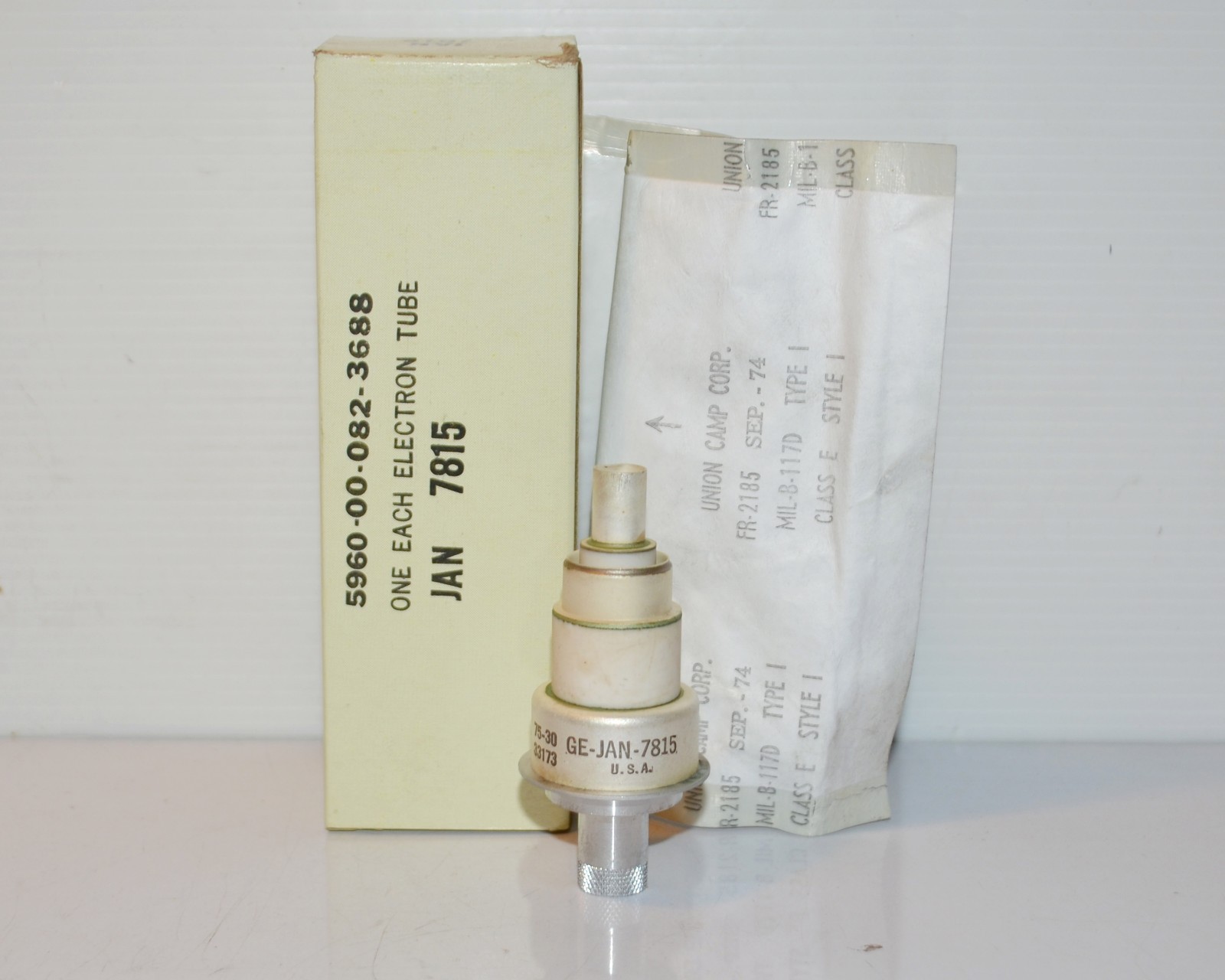 1 NOS GE JAN 7815 Electron Tube Planar Triode (2C39 format) Power tubes