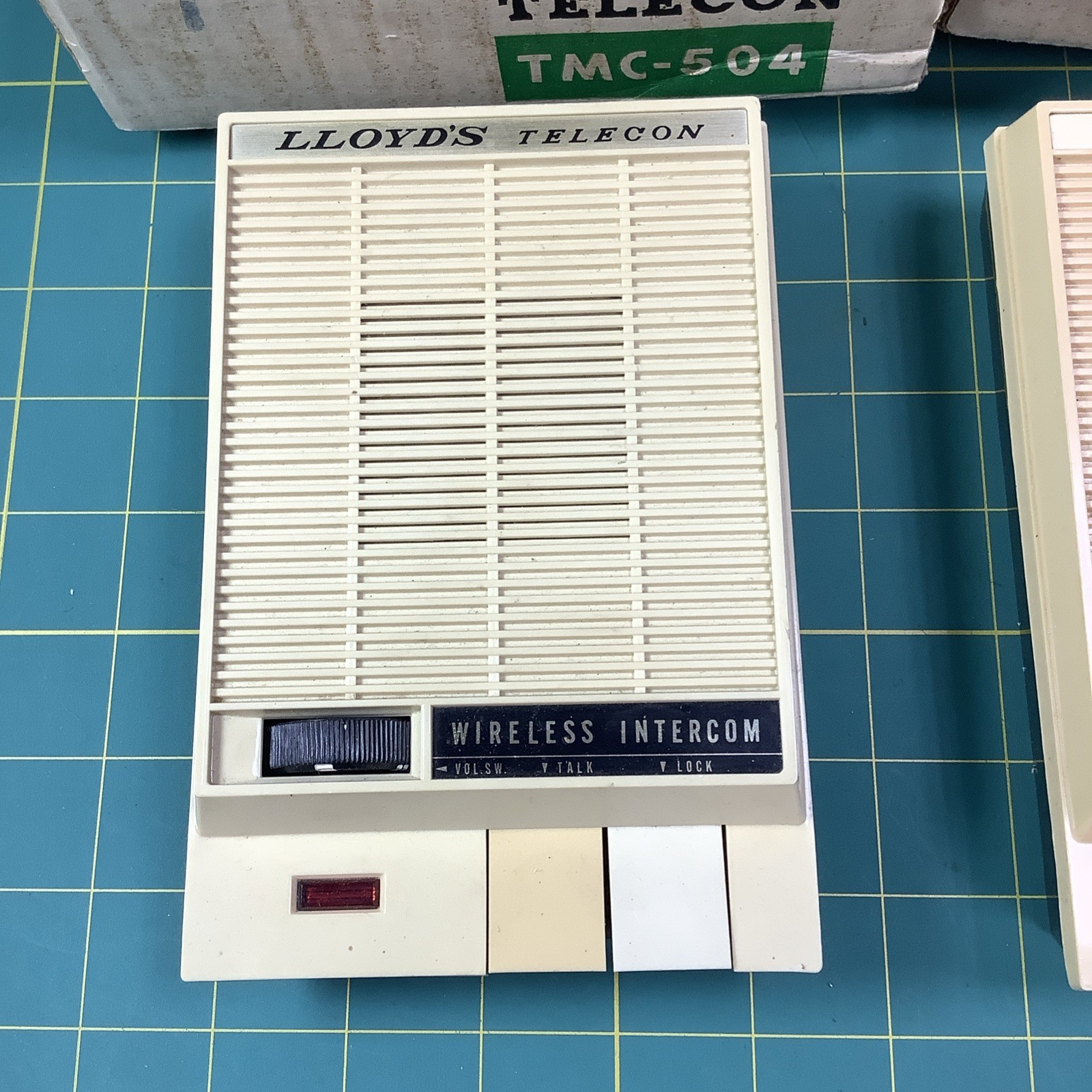 2 Vintage Lloyds Telecom TMC-504 Wireless Intercom. Both Power On! With Boxes