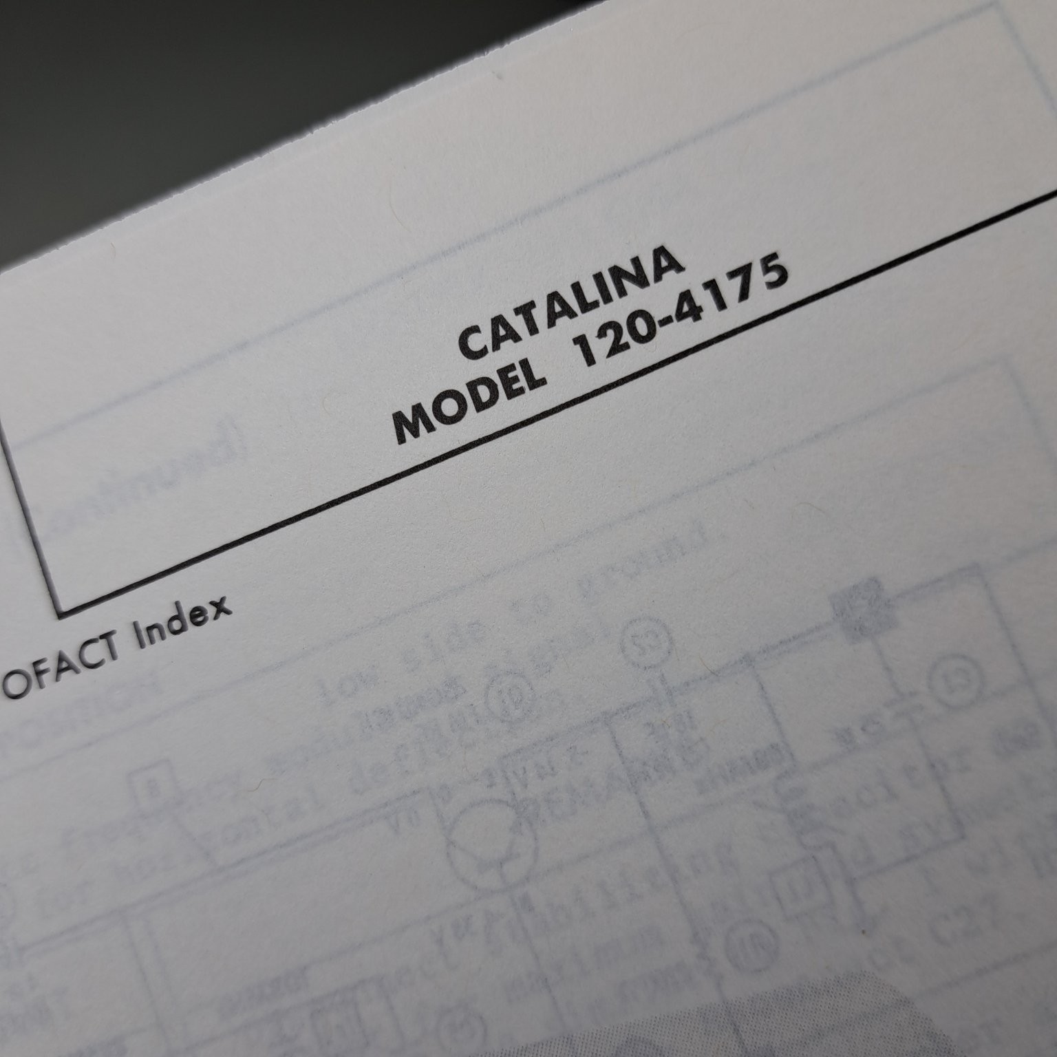 PHOTOFACT Catalina 120-4175 Service Manual 1974 Clock Radio