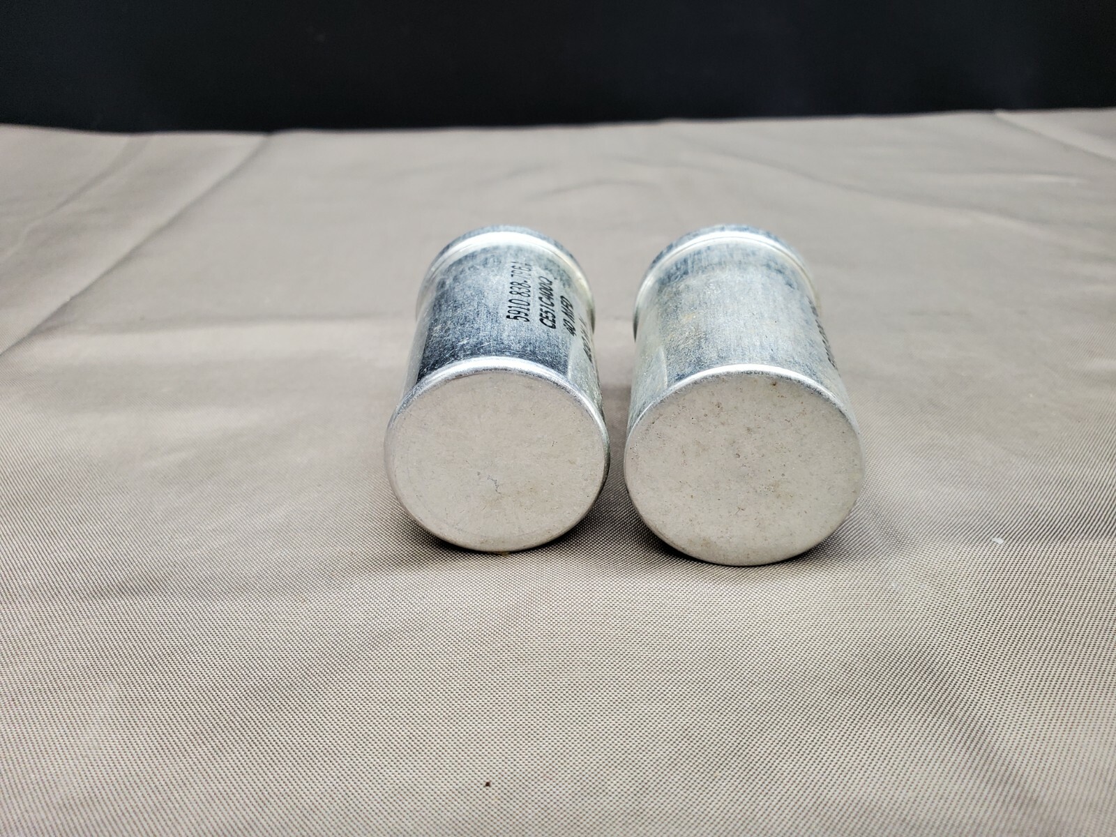 2 NOS Vintage Cornell Dubilier Can Capacitor 40 MFD 400 WV #CE51 C400Q