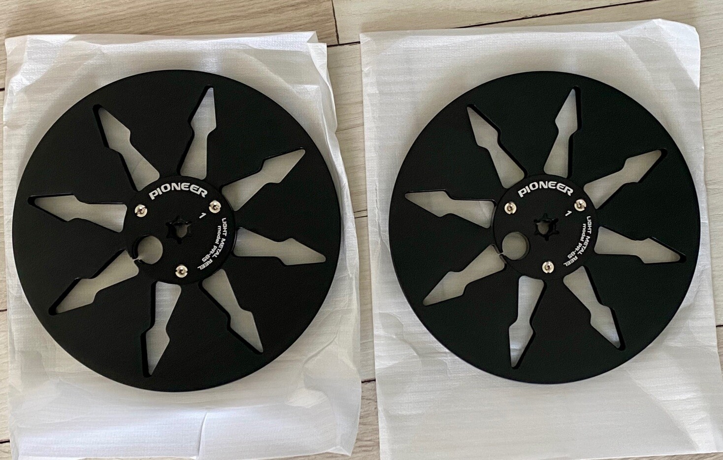 7 Inch Metal Reels Aluminum Pair For Pioneer Reel To Reel RT-707 Black