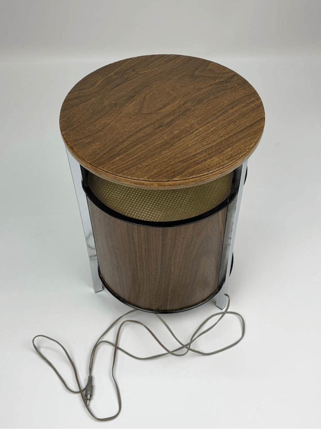 Vintage Zenith Circle of Sound Speaker Omnidirectional MCM Wood Grain Tested – 1