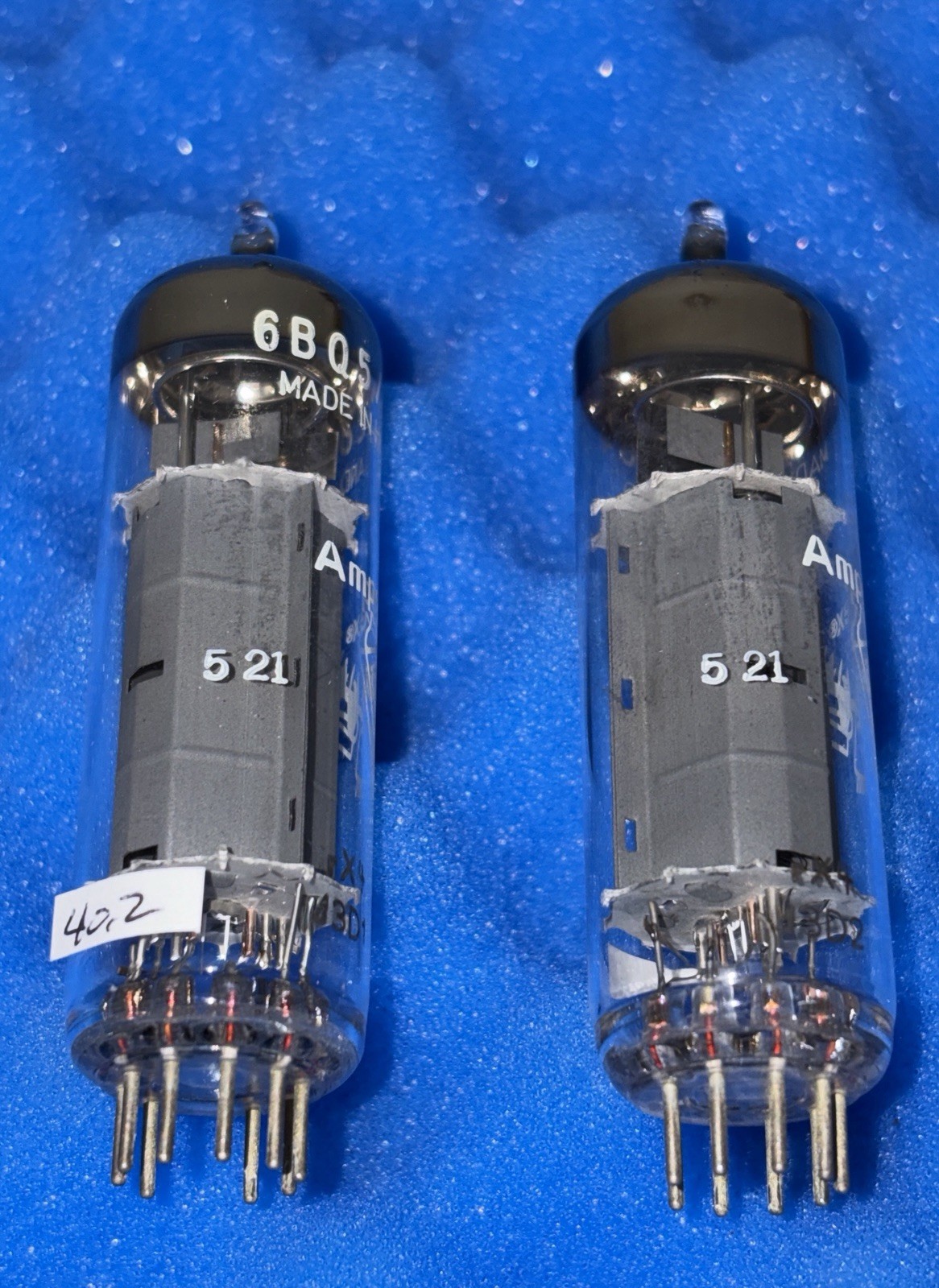 TWO Amperex EL84 6BQ5 Vacuum Tubes / rX4 Bugle Boy Holland /Amplitrex Tested ’63