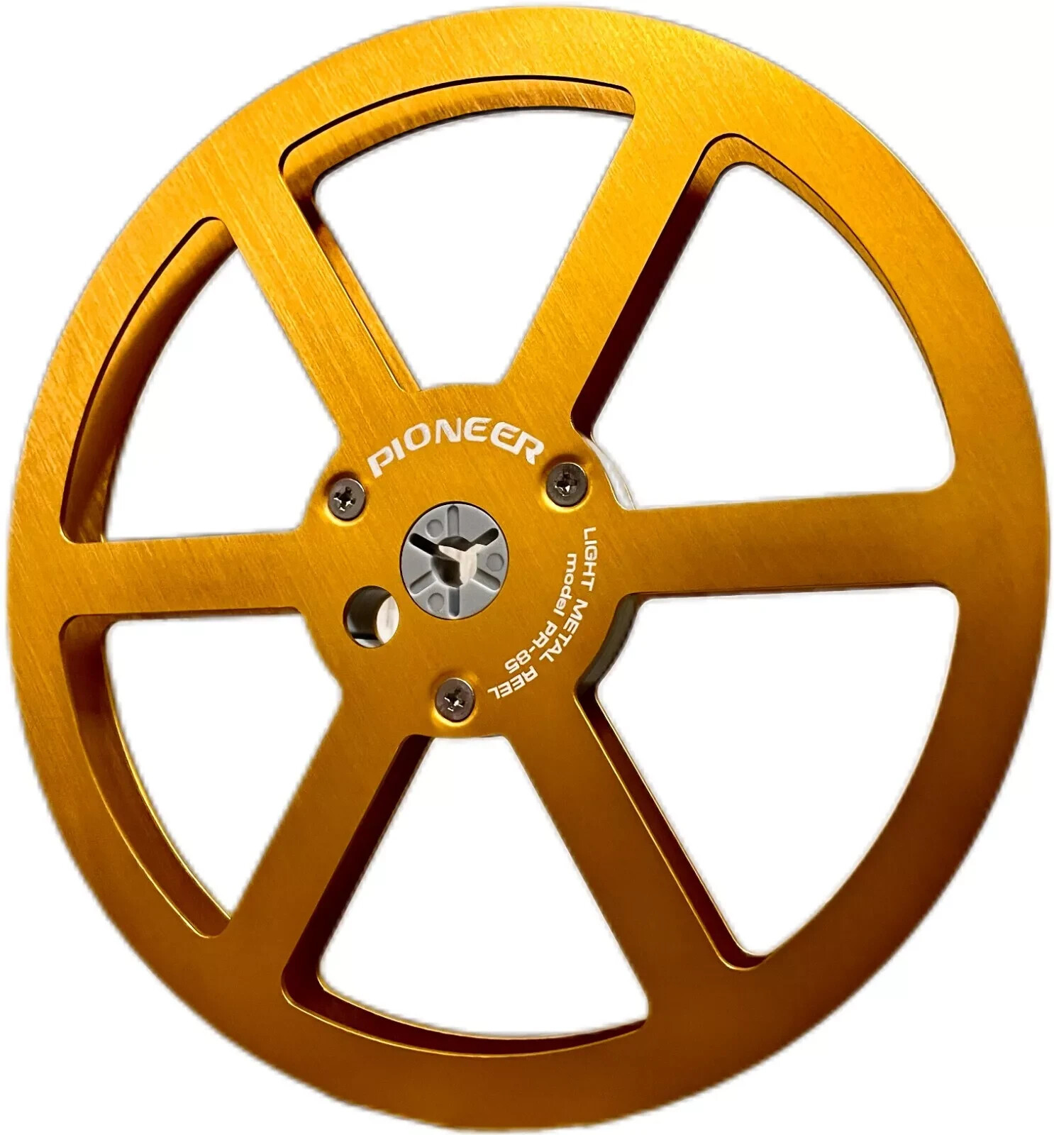 2X 7” Pioneer Yellow Aluminum Take Up Reel for Reel-to-Reel RT-707 909 PR-85