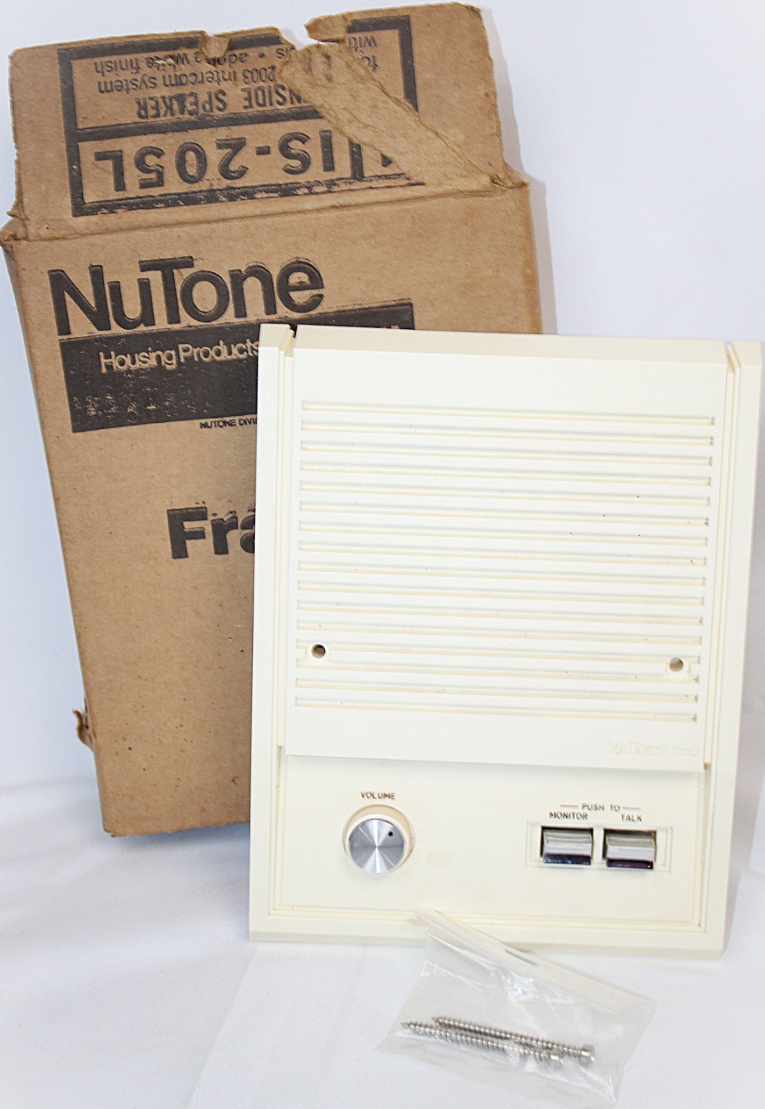 NUTONE IS-205L 5″ Intercom Indoor Intercom Speaker Adobe White