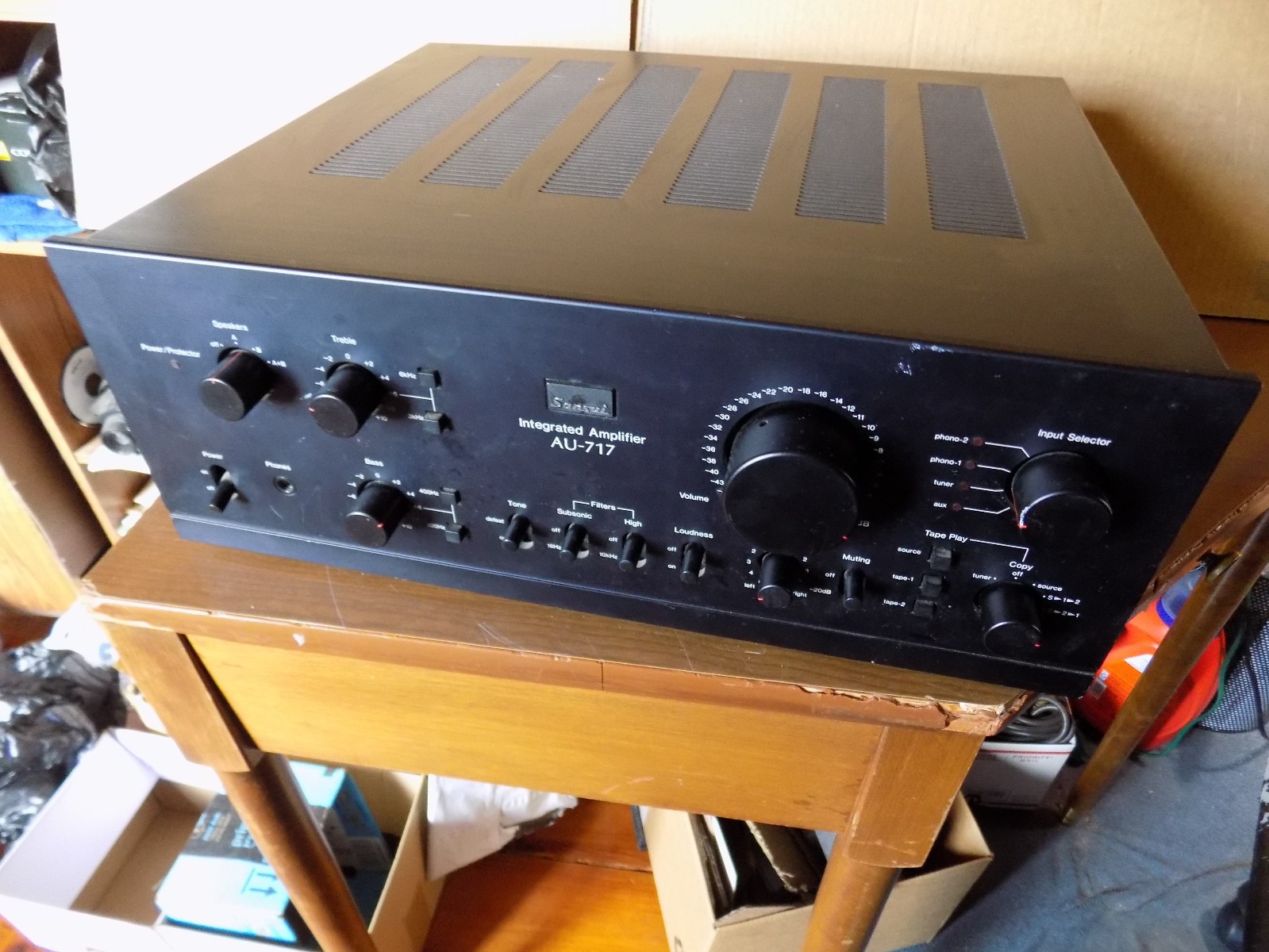 Vintage Sansui AU-717 Stereo Integrated Amplifier Tested Working?