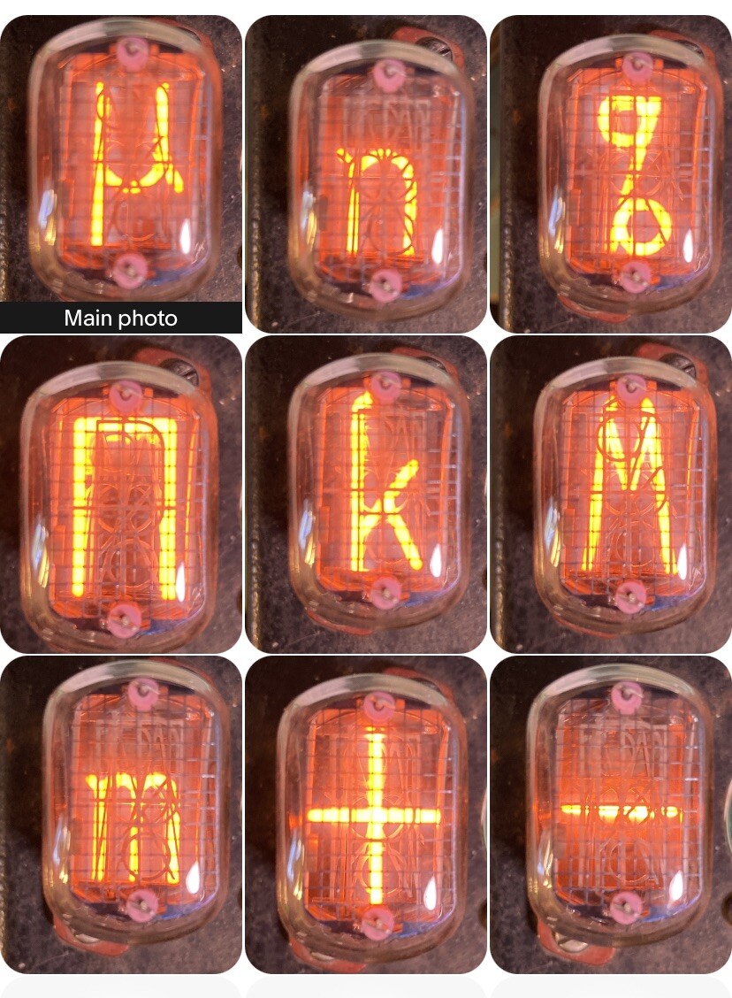 1-pc IN-15A Nixie Symbol Tube, Made In USSR, July 1982 Date Code, NOS Tested