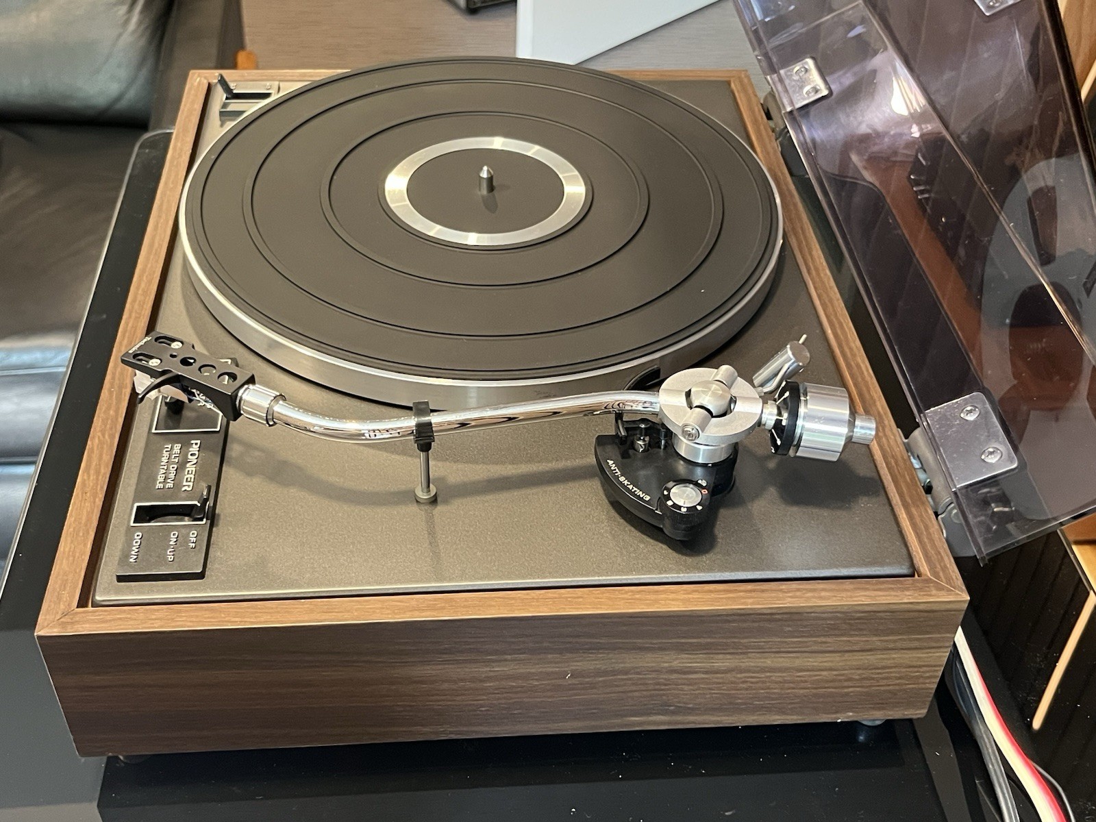 Vintage Pioneer PL-12D Turntable Freshly Serviced New Belt & AT Cartridge
