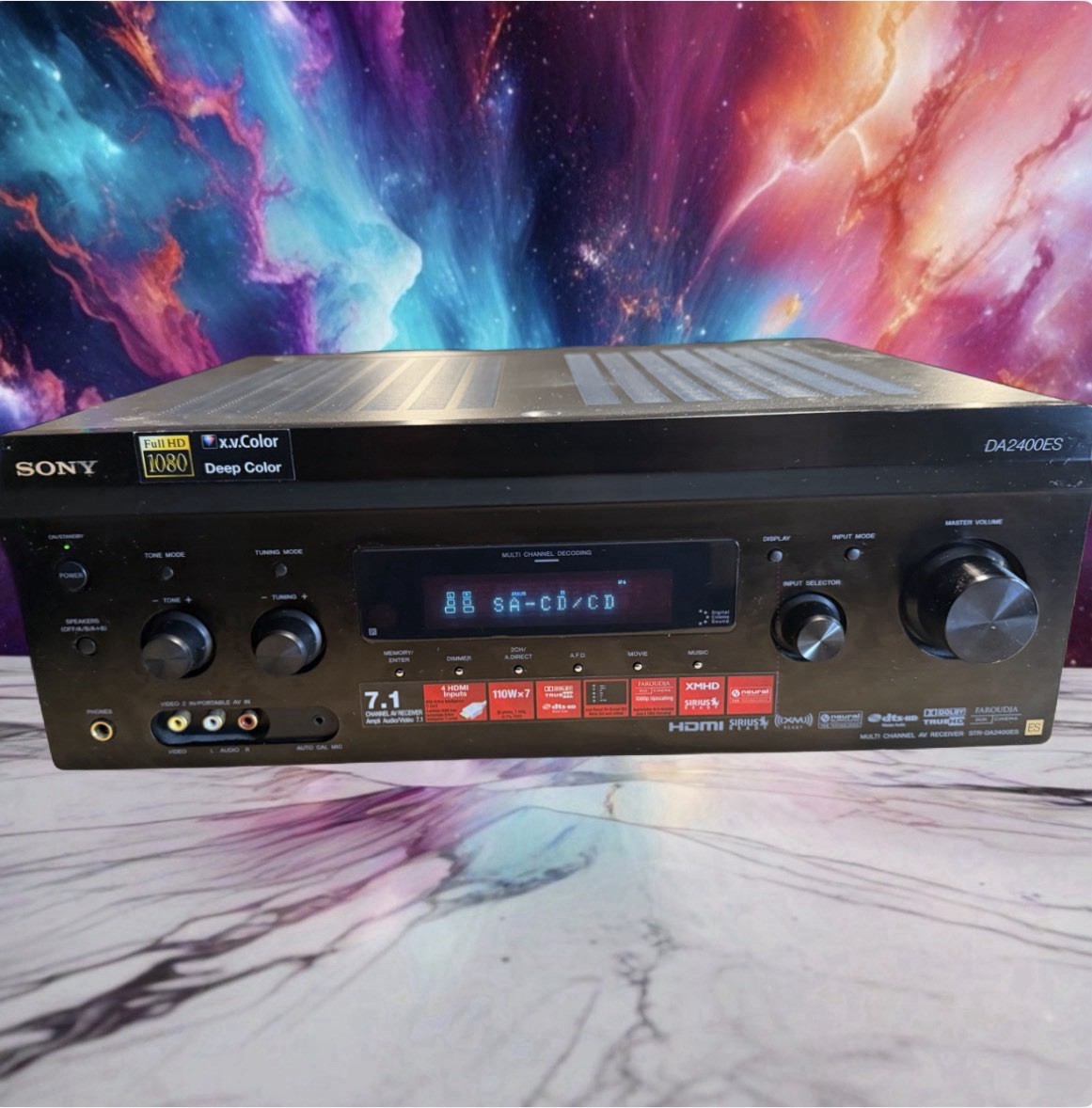 Sony STR-DA2400ES AV Receiver 7.1 Channel Surround Sound Amplifier Fresh Service