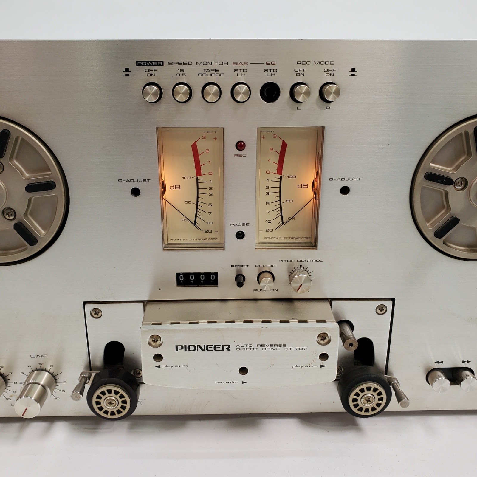 VTG Pioneer RT-707 Reel to Reel Tape Deck Auto Reverse Direct Drive Tested READ