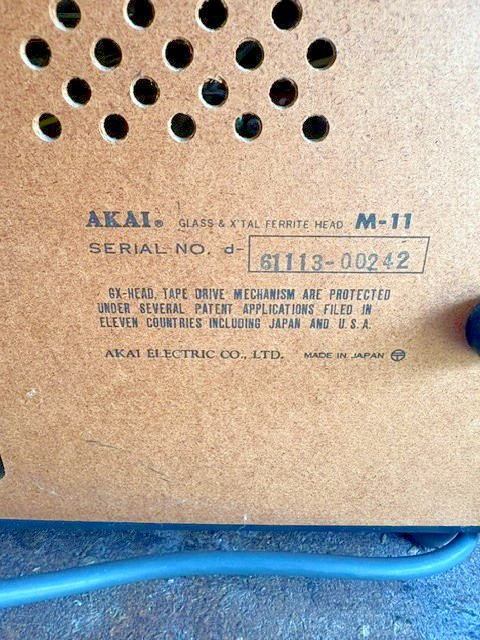 Very Rare Akai GX M-11 Reel to Reel Tape Deck Recorder W/EXTRAS -FREE SHIPPING