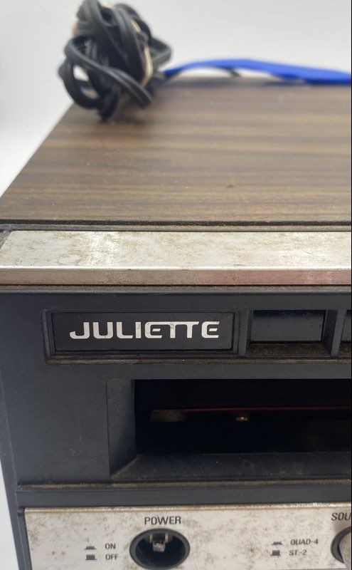 Vintage Juliette AM/FM Multiplex Stereo Receiver 8-Track Record Player