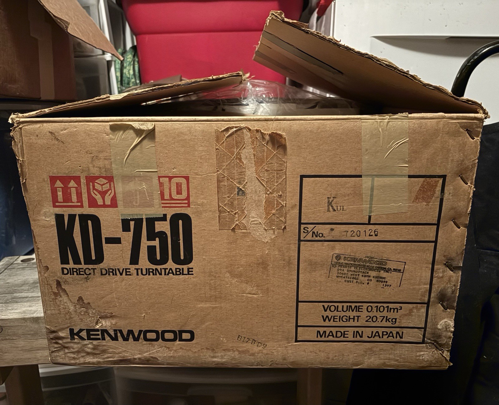 Vintage 70’s KENWOOD KD-750 Quartz PLL Direct Drive Turntable Made in Japan