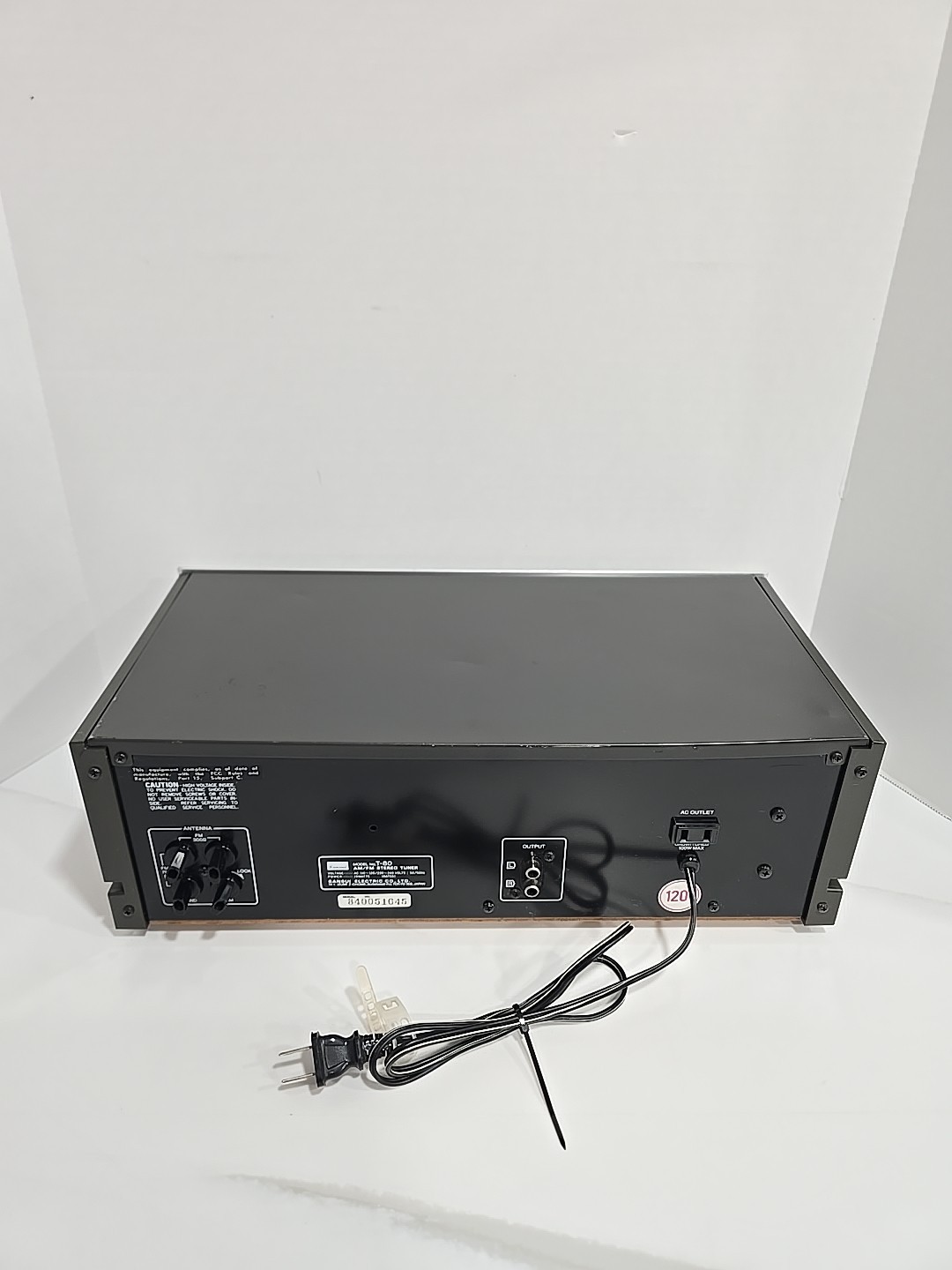 🔥 1979 SANSUI T-80 Digitally Quartz Locked AM/FM Stereo Tuner Silver Face WORKS