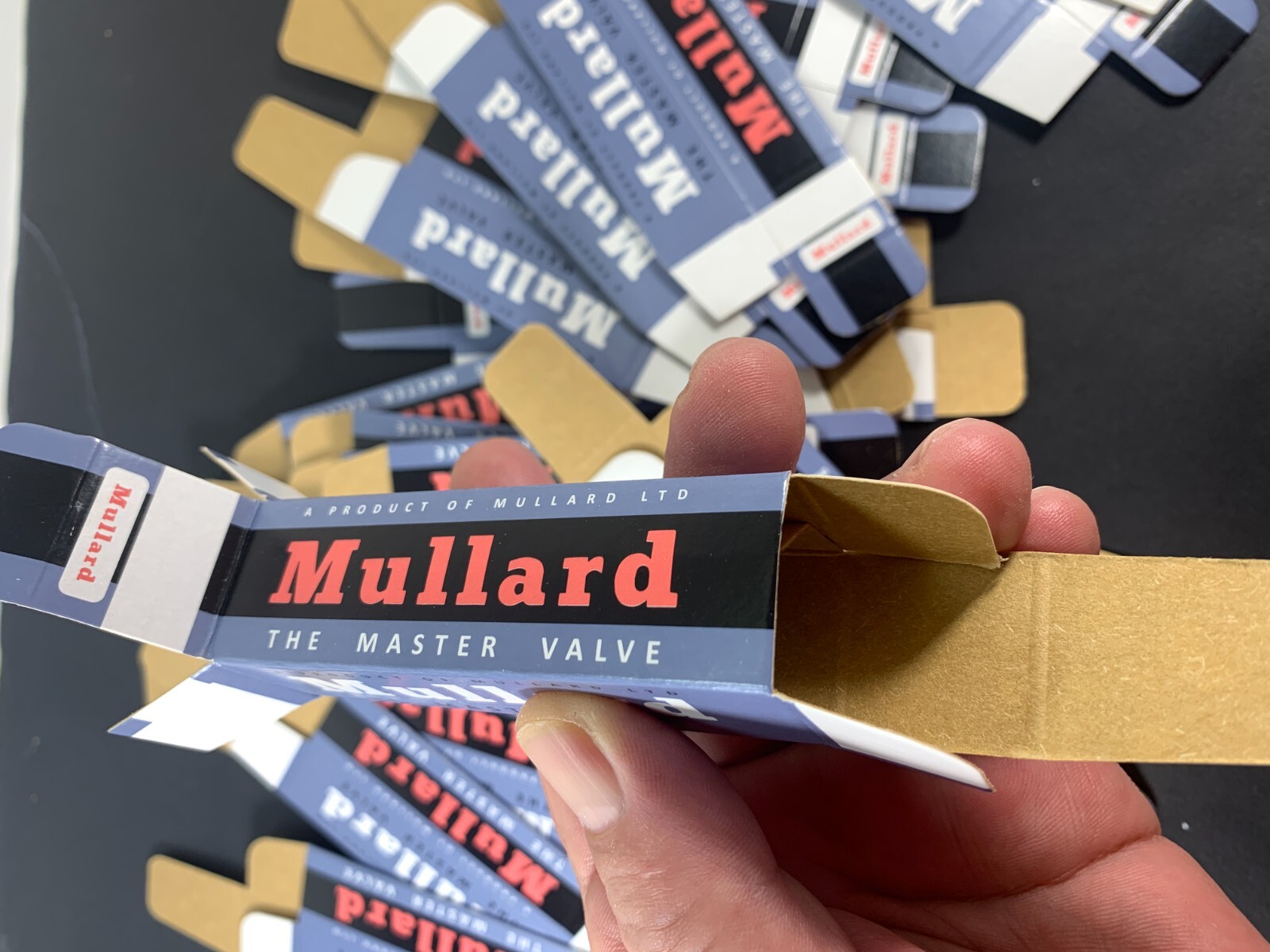10 x Mullard BLANK CARTON BOX for Audio Tubes ECC83 ECC803S E188CC 12AX7
