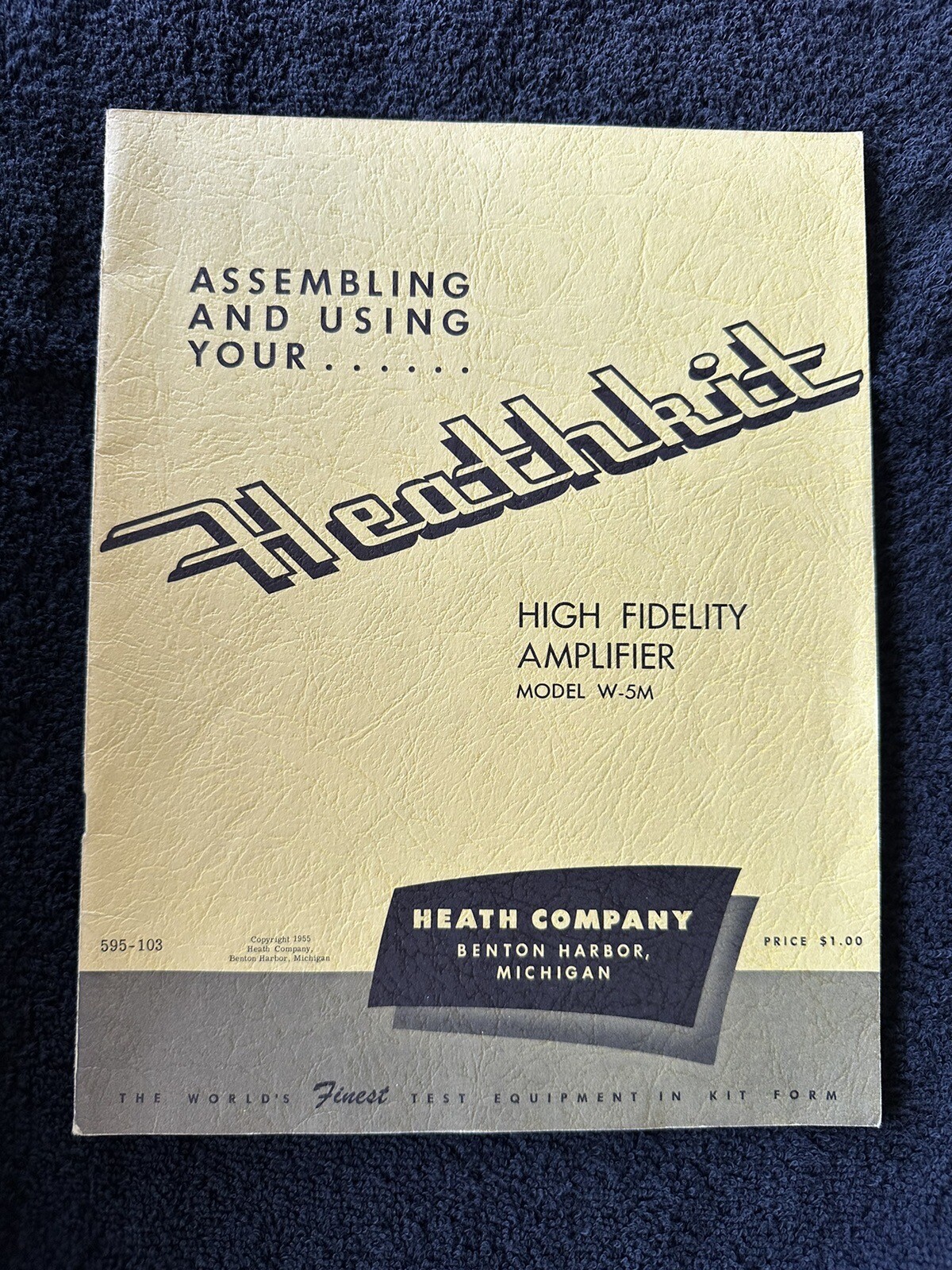 Vintage Heathkit Manuals, Reference Book Preamp WA-P2, Amp W-5M, Handitester M-1