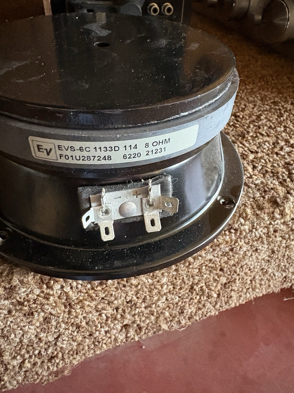 EV EVS-6C 1133D 114 Vintage Speaker Driver 8 Ohm F01U287248 Model EVS-6C