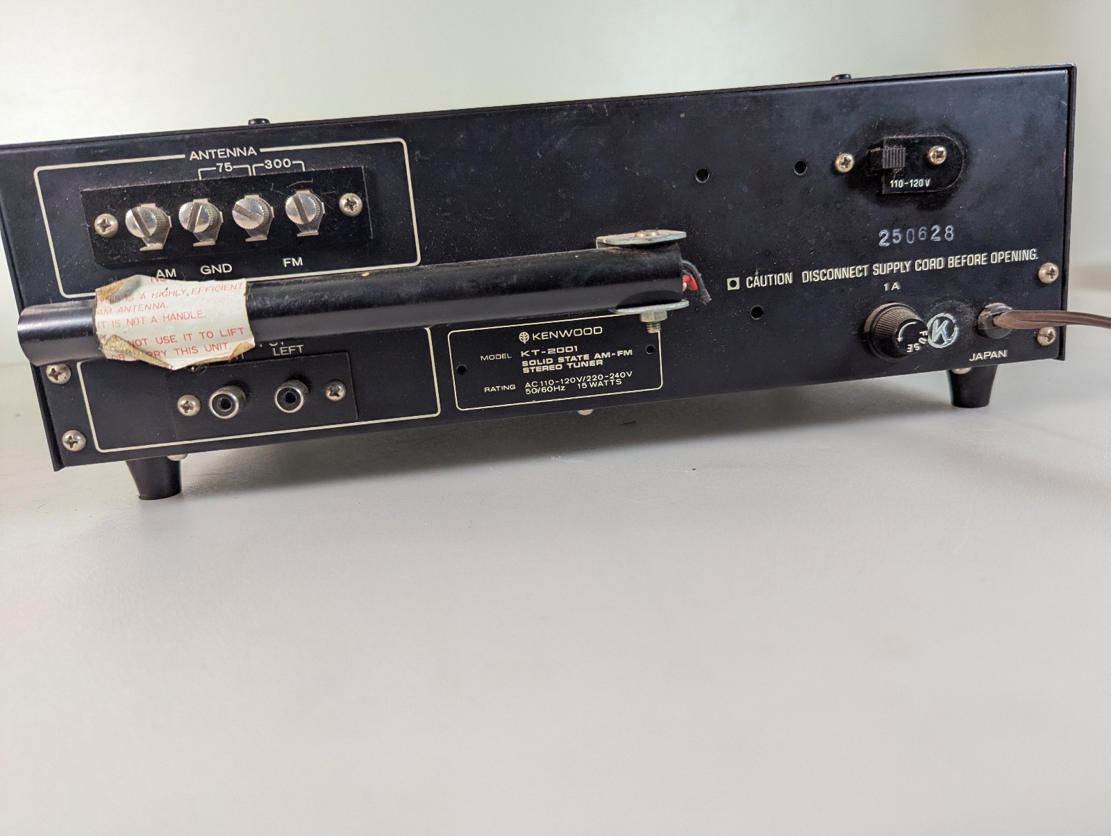 KENWOOD KT-2001 VINTAGE ANALOG AM/FM STEREO TUNER – TESTED