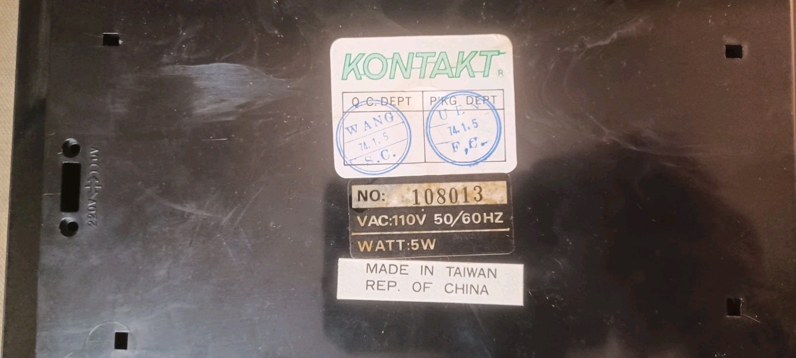 Kontakt K-999 Vintage Video Cassette Forward & Rewind Unit / Rewinder Tested!!!!