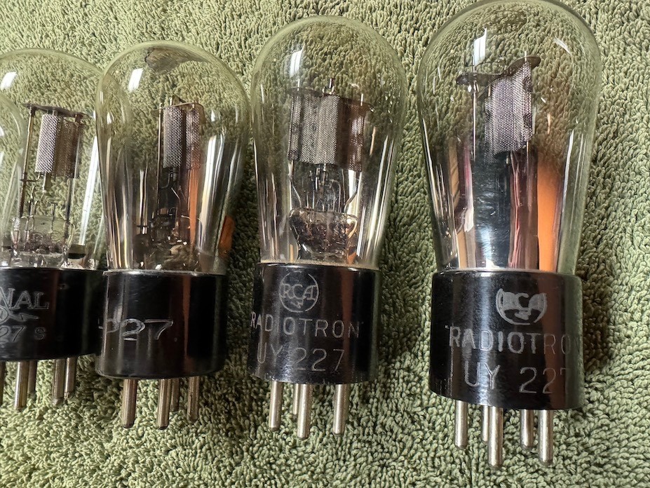 5 Dud Display only 27 227 327 radio tubes RCA Gibraltar DeForest National Union