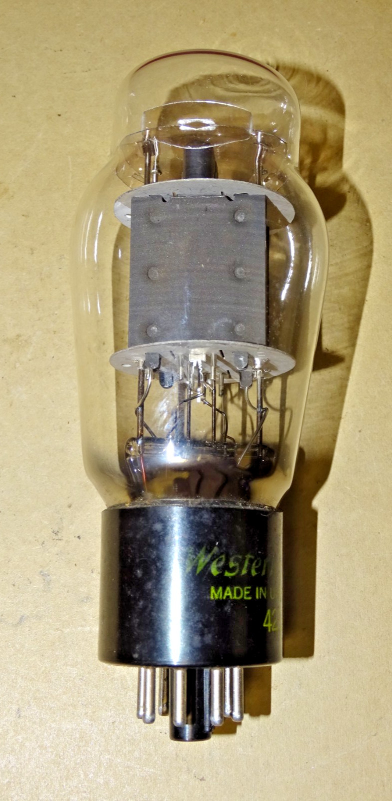 Western Electric Type 421A Dual Power Triode Tube, Good