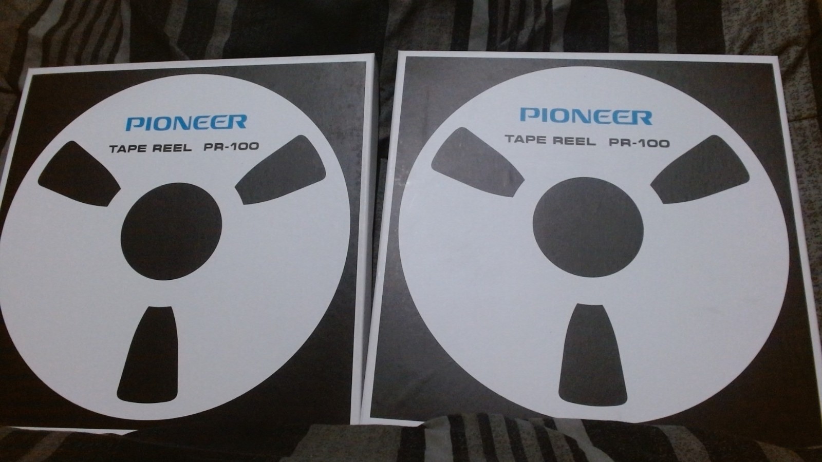 Pioneer Pr 100 style aluminum tape reels for pioneer Rt 909 reel to reel SILVER