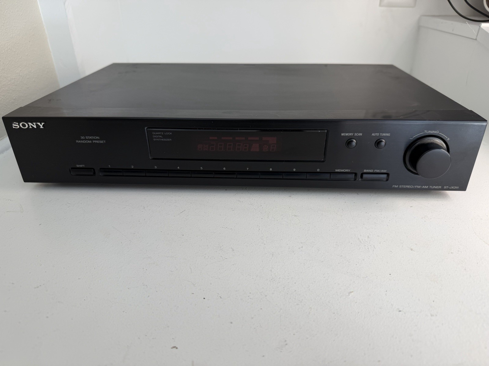 Sony ST-JX311 Quartz Lock 30-Preset FM Stereo/AM-FM Tuner Working – Tested