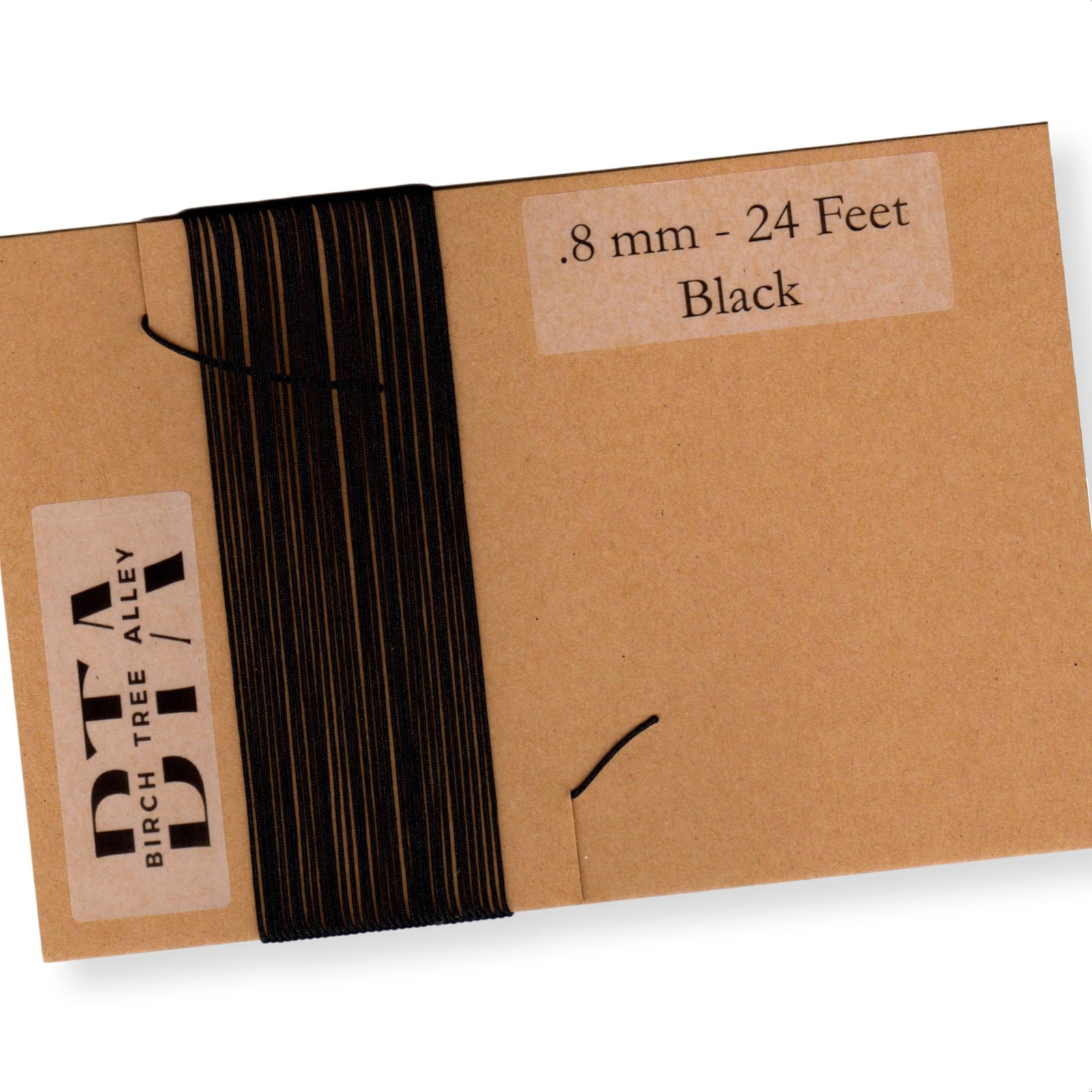 288″ Radio Dial Cord String (24 Feet) BRAIDED .8mm BLACK for Vintage Radio Tuner