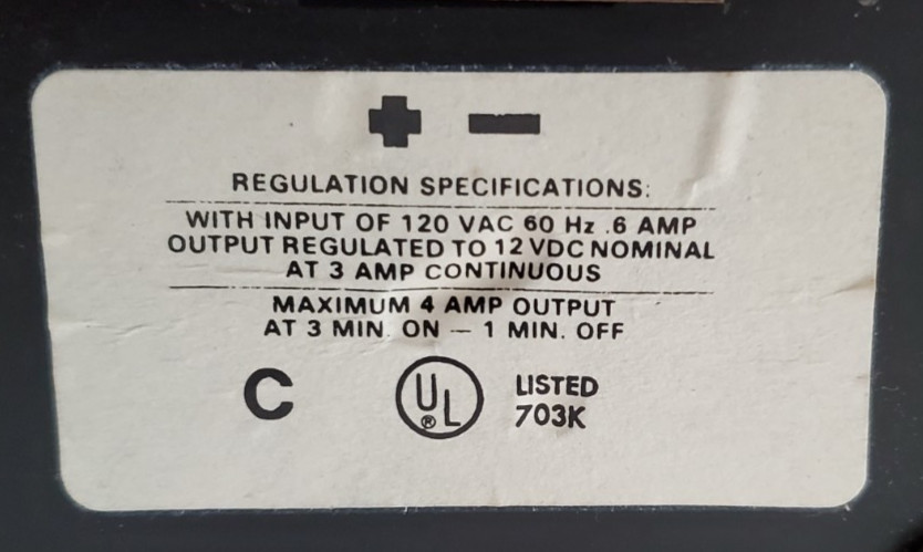 Vintage Mr. CB Model 7078 Regulated DC Power Supply 110-20V.AC/12V.DC-4 Amp