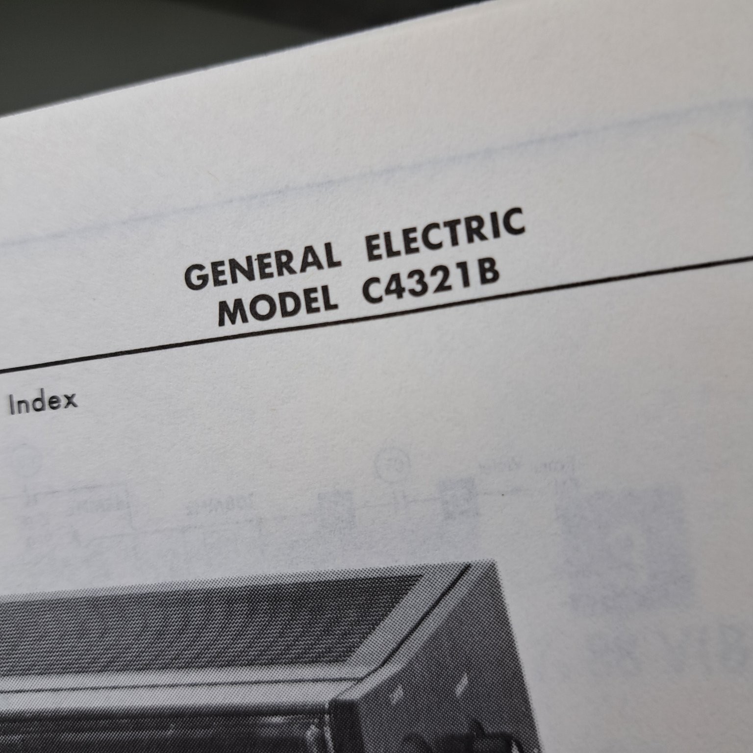 GENERAL ELECTRIC Manual Model C4321B Clock Radio 1974 Photofact