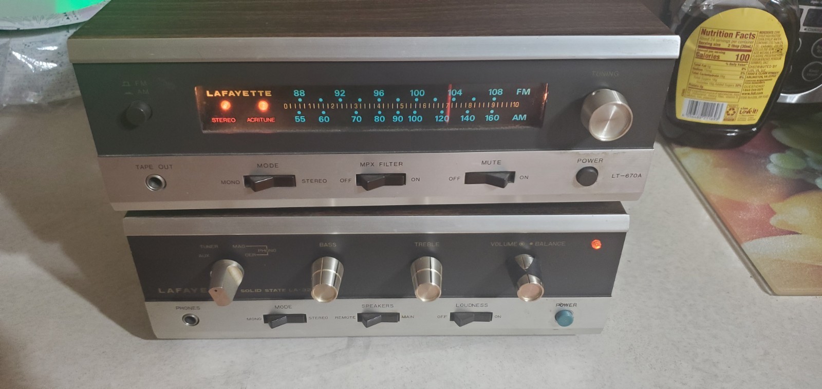 LAYFAYETTE LA-324A AMPLIFIER AND LT-670A TUNER IN GREAT CONDITION