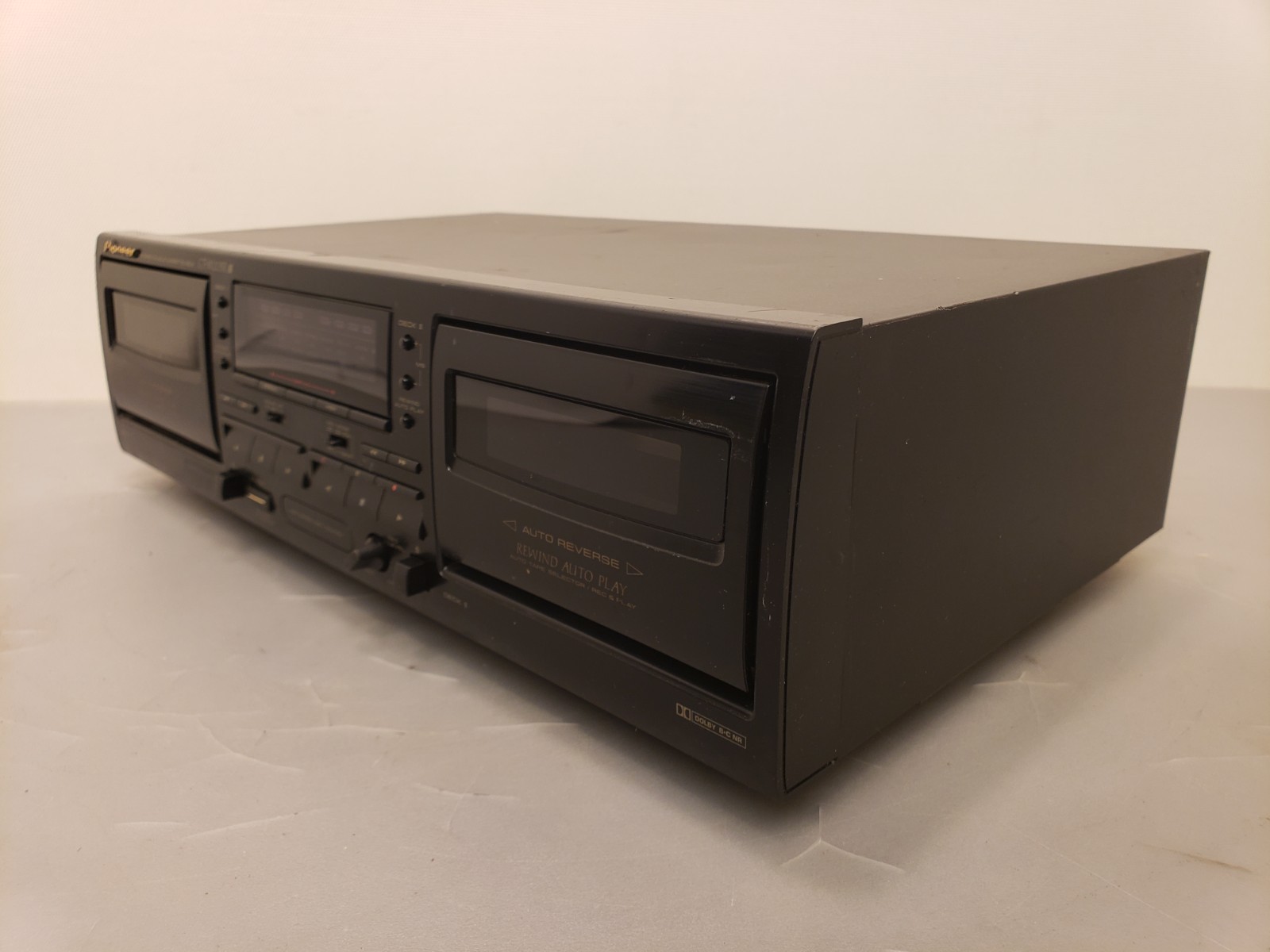Pioneer CT-W205R Component Stereo Double Cassette Deck Both Decks Tested Working