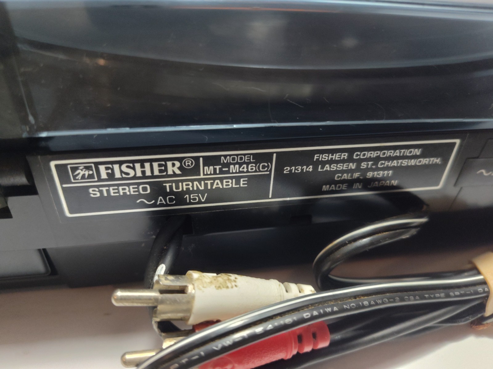 Fisher MT-m46 Stereo Turntable Made in Japan