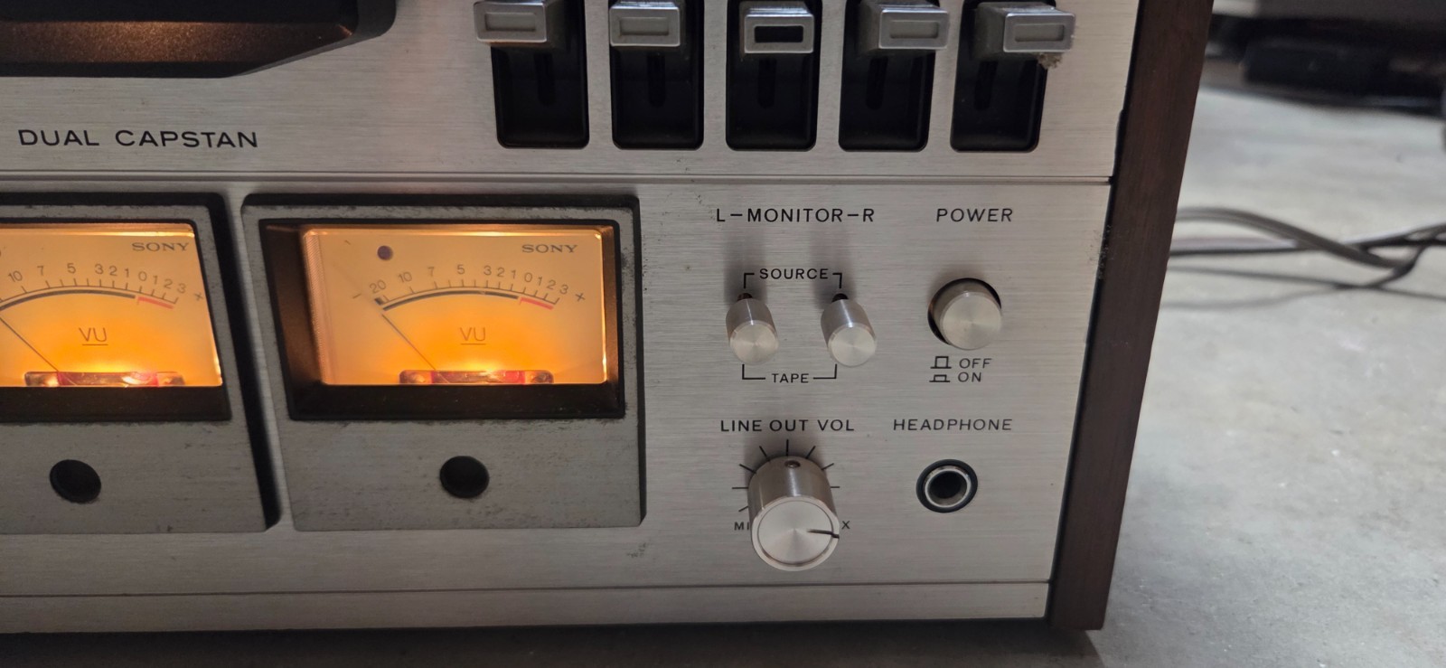 Sony TC-458 3-Head Reel-to-Reel Open Reel Deck – Powers On and Moves AS-IS