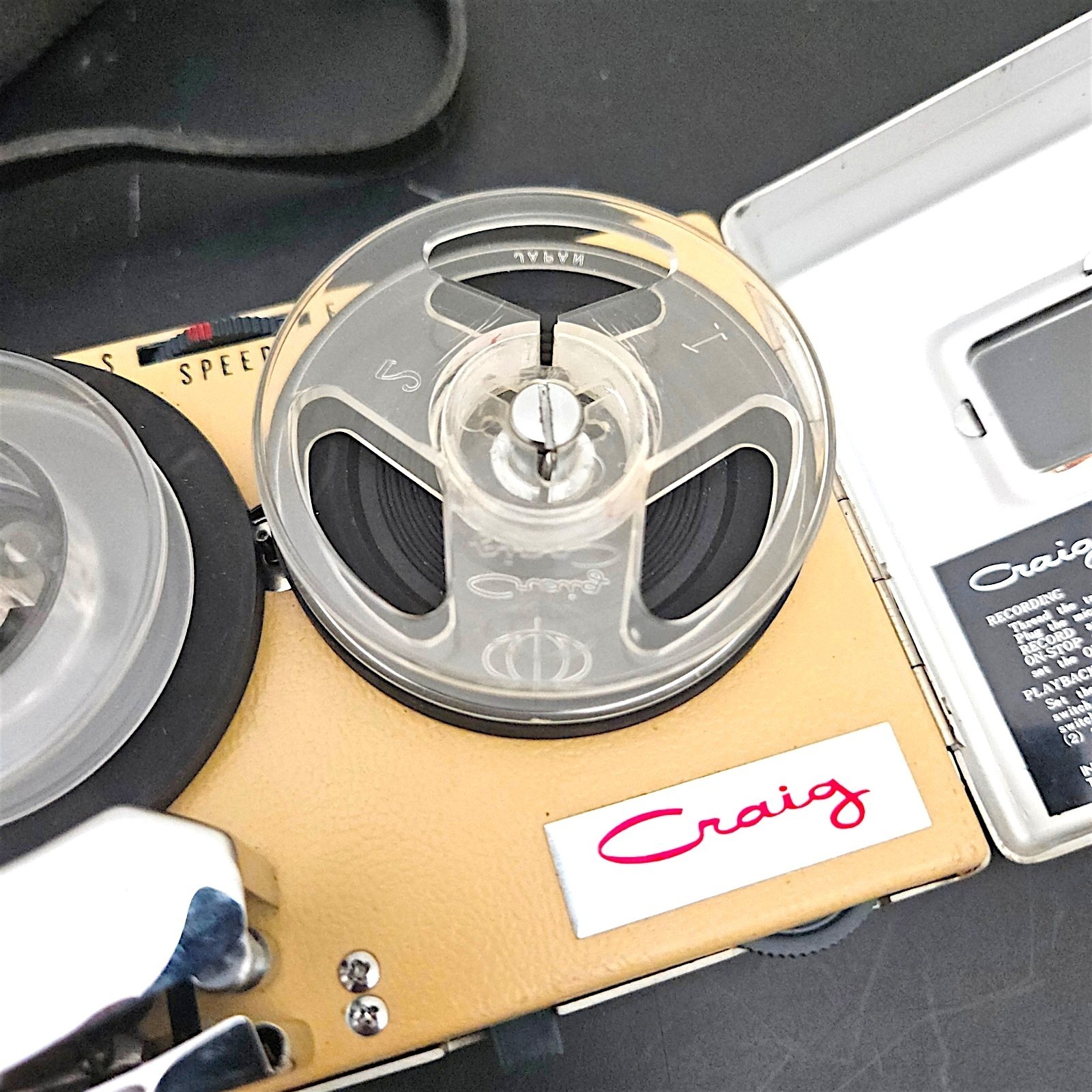 Vintage Craig Model TR-404 Portable Pockette Reel To Reel Tape Recorder – 1960s
