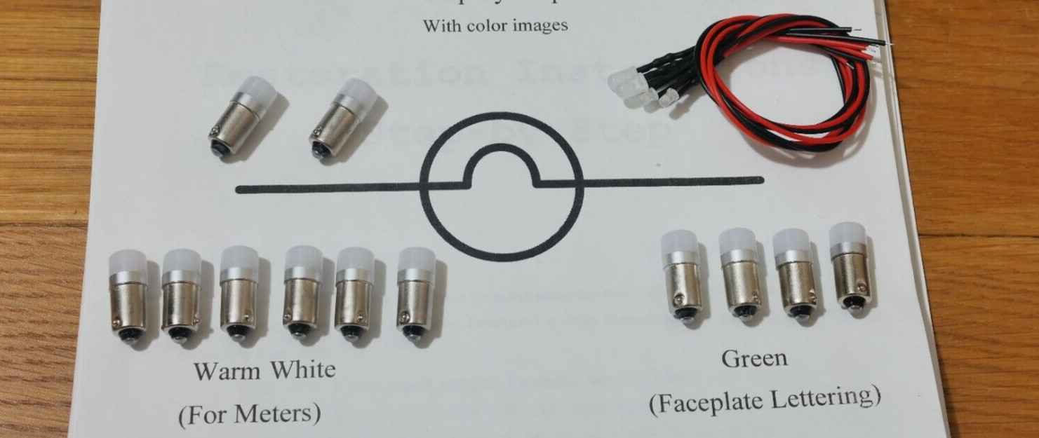 Mcintosh C28 replacement LED upgrade bulbs lights lamps kit instructions