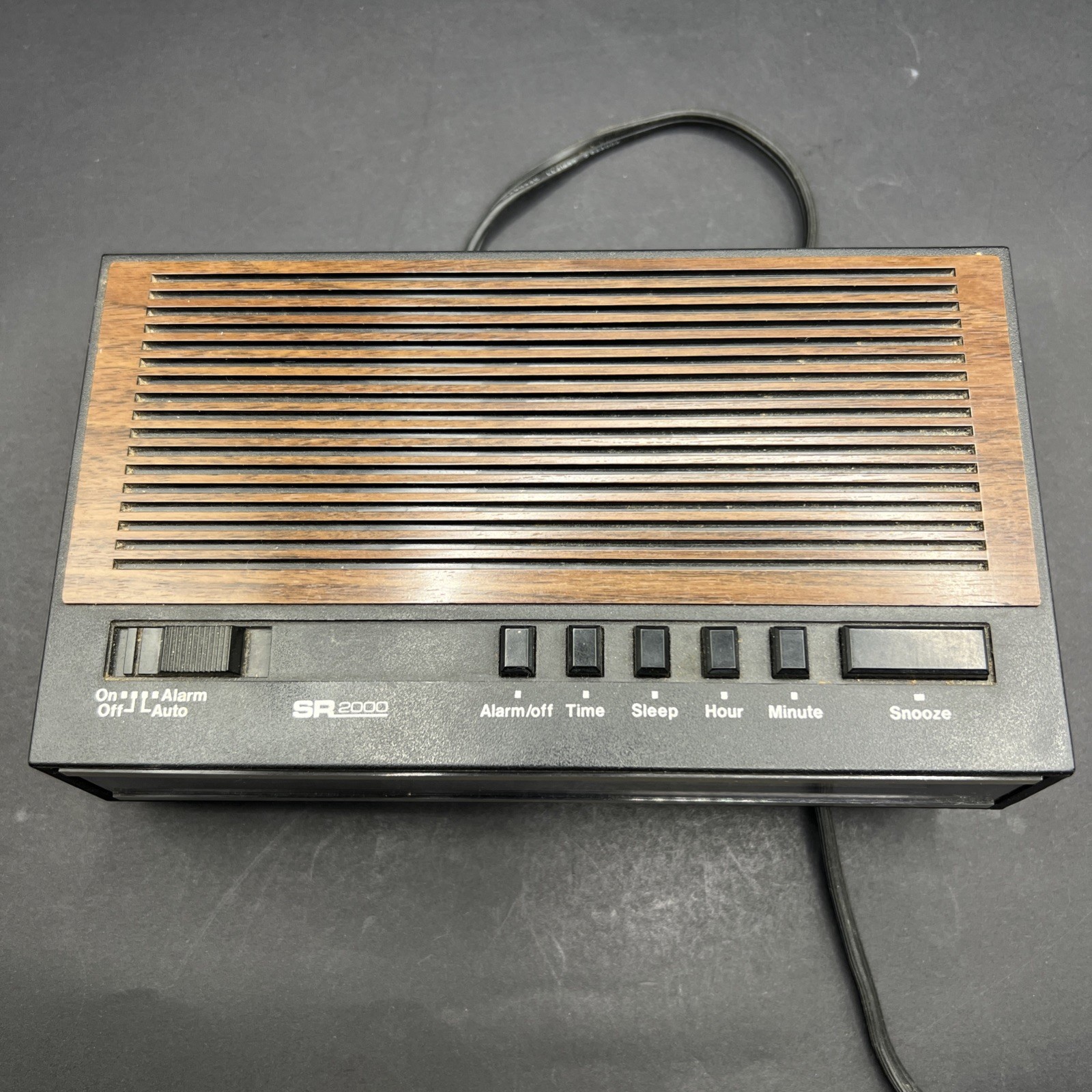 Sears Alarm Clock AM/FM Radio Model 225.23154.650 SR2000 Vintage Shop Clock