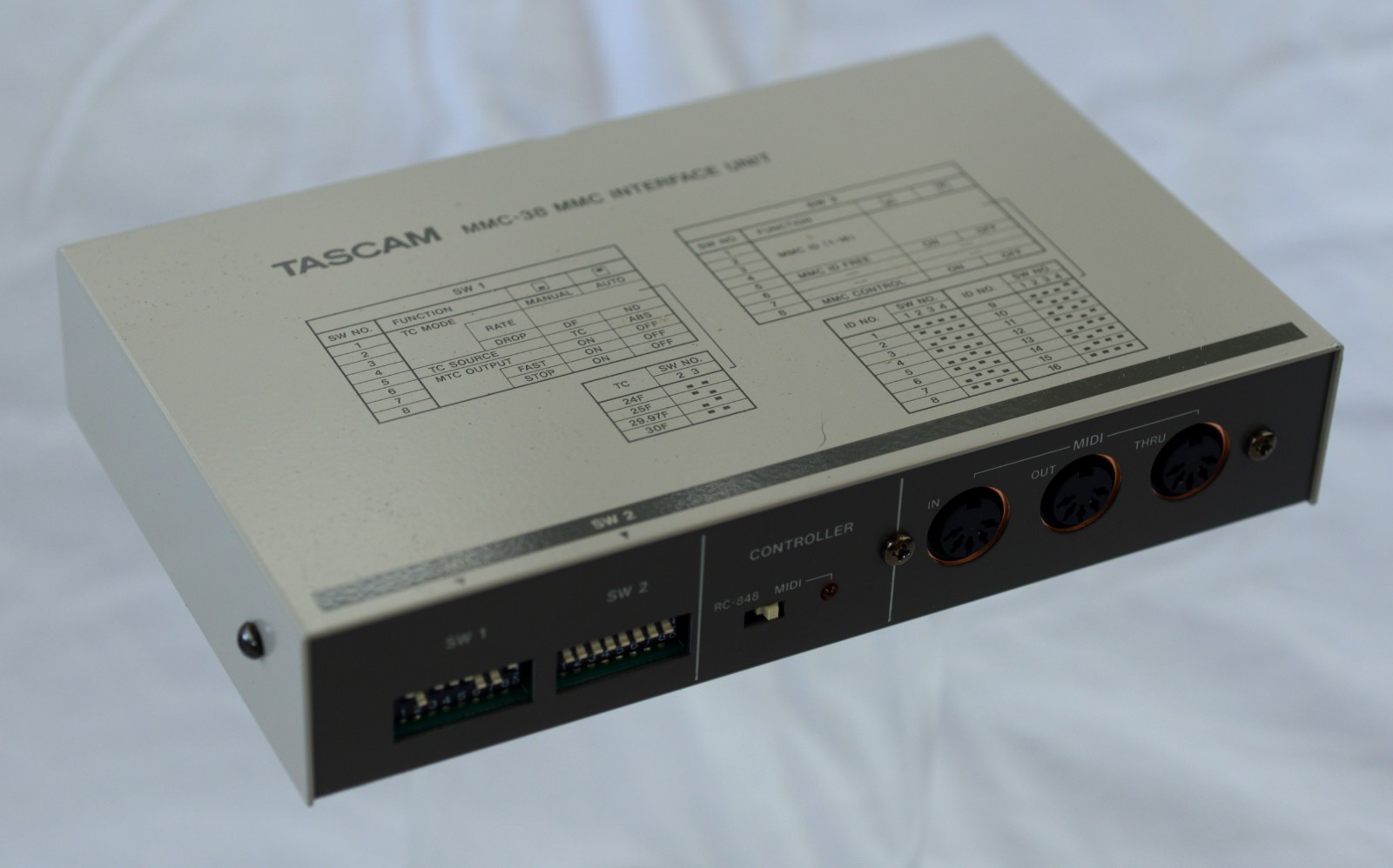 TASCAM MMC-38 Audio Interface Unit With Cables Unused Condition