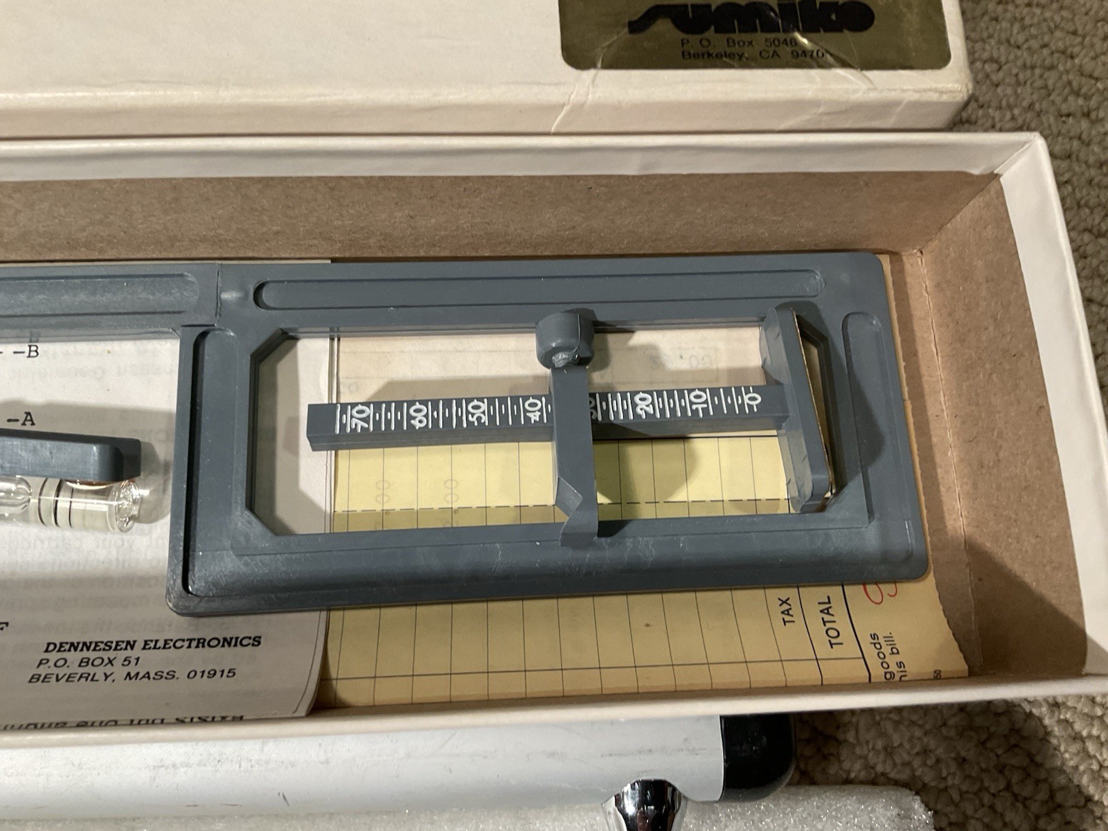 MINT Soundtraktor By Dennesen Turntable Cartridge Alignment Protractor