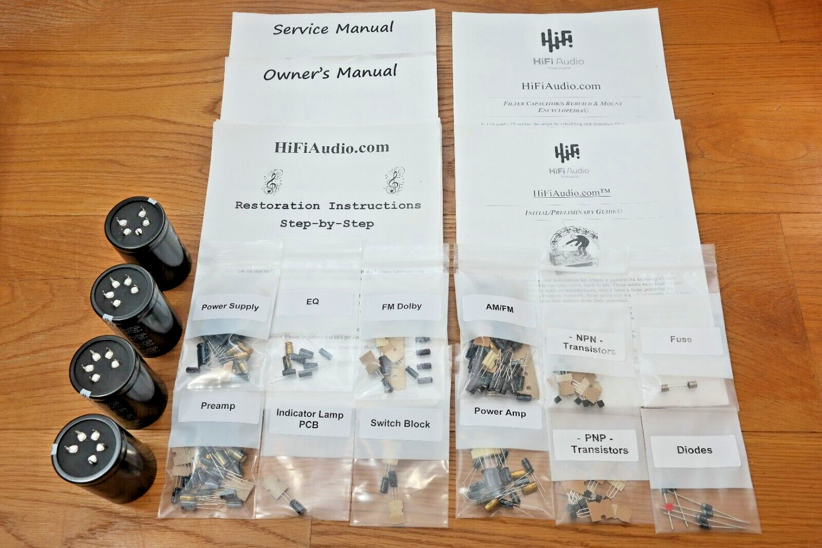 Onkyo TX8500 MKII rebuild restoration recap upgrade kit repair filter capacitor