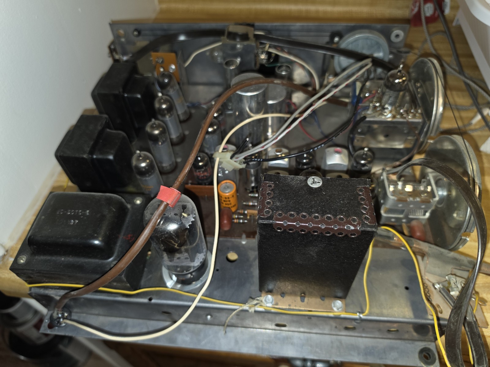 Vintage Silvertone Tube Stereo Receiver Chassis AM/FM Sears 456.54991 MCM