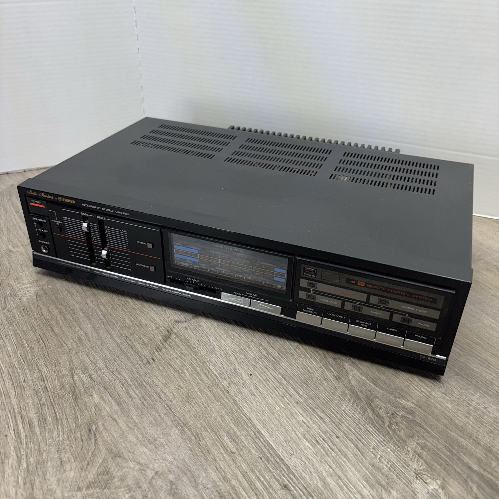 Vintage Fisher CA-870 Amplifier Receiver Stereo 2 Channel Equalizer Video Proof