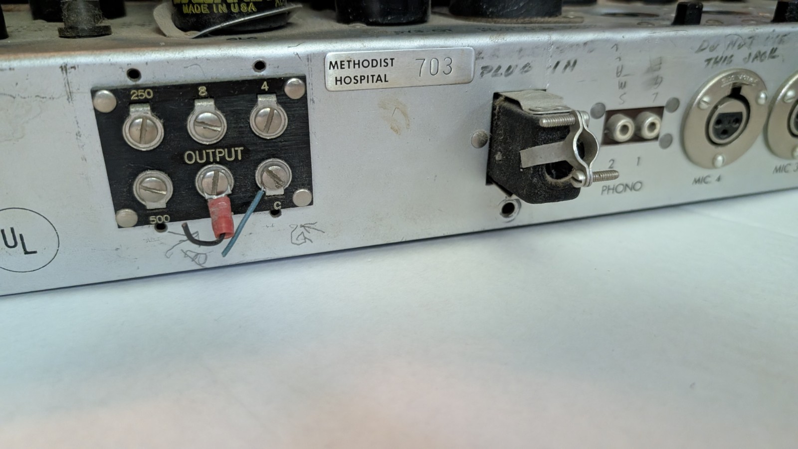 Vtg Rauland-Borg 1960A Tube Amplifier 175 Watts For Repair