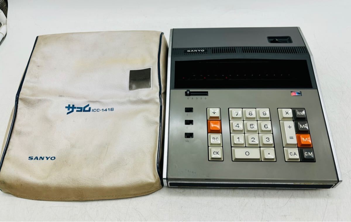 AS IS Vintage Classic Sanyo ICC-1416 Calculator Very Rare From JPN